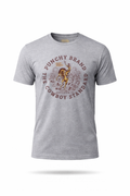 Punchy Brand Cowboy Standard Bronc Tee – Heather Grey