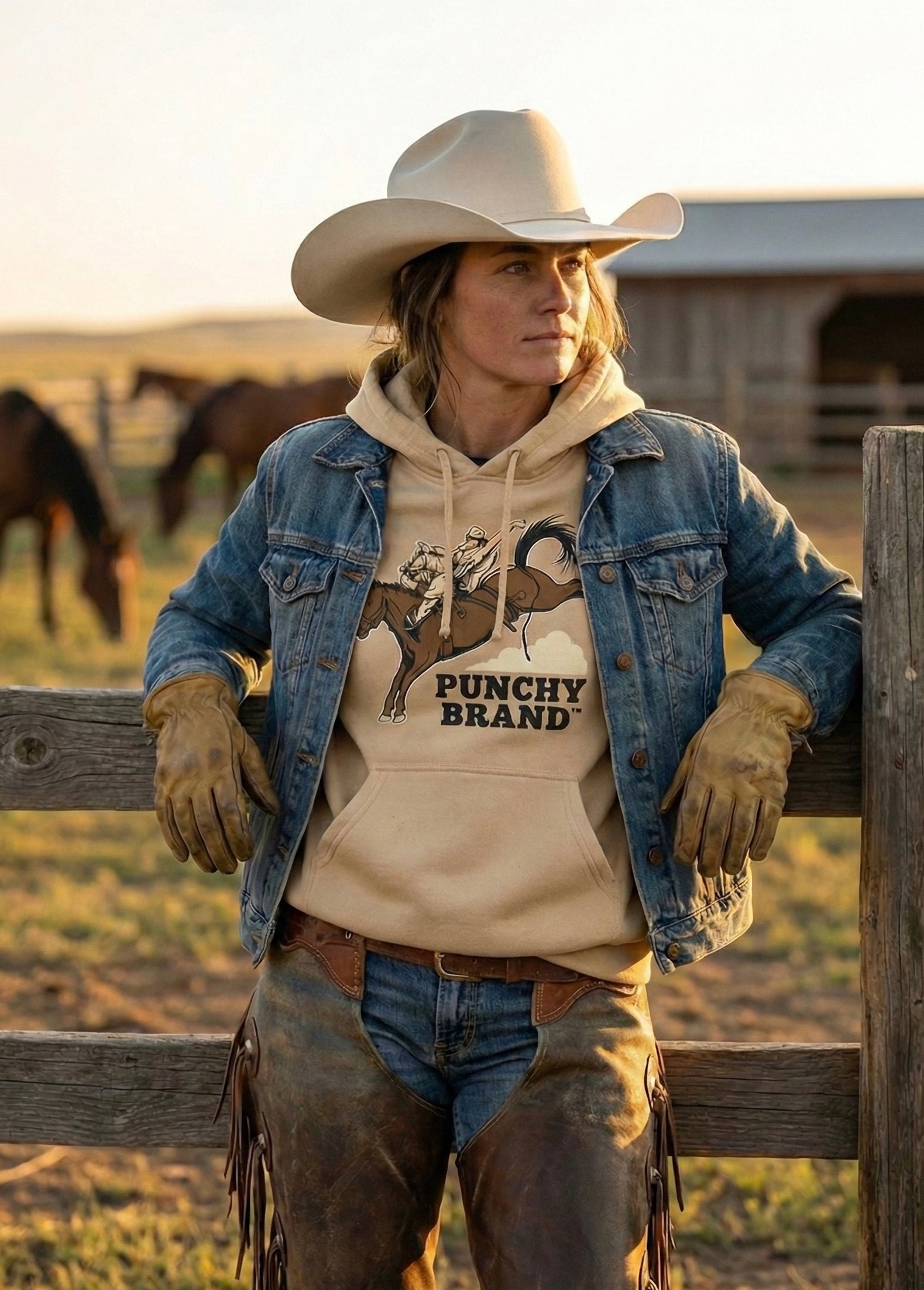 Punchy Brand Bronc Rider Heavyweight Hoodie