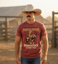 Rough Stock & Rowdy Times Tee – Heather Red